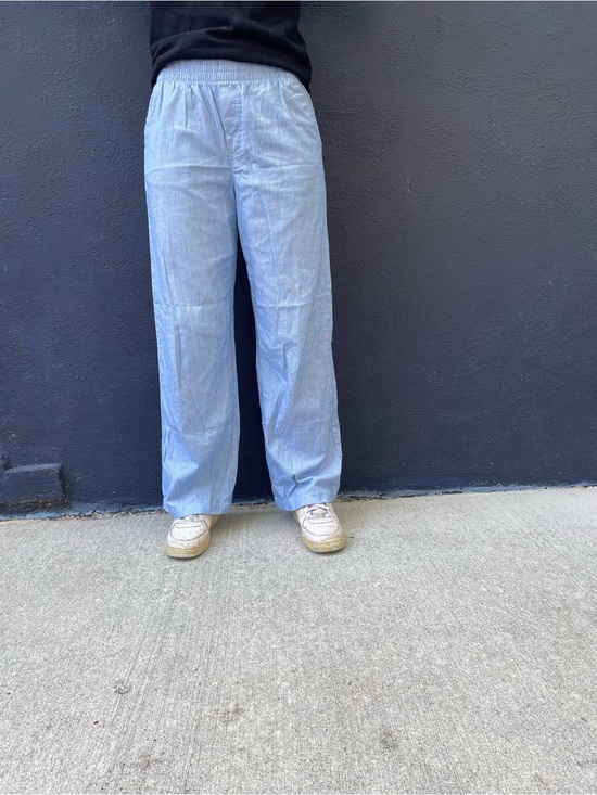 Cotton On Pants - Blue and white Cotton On striped linen pants size US 4